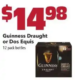 Coborn's Guinness Draught or Dos Equis offer