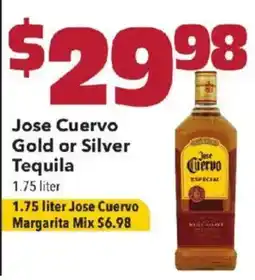 Coborn's Jose Cuervo Gold or Silver Tequila offer