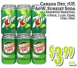 Trade Fair Supermarket Canada Dry, 7UP, A&W, Sunkist Soda offer