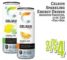 Trade Fair Supermarket Celsius sparkling energy drinks offer