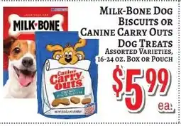 Trade Fair Supermarket Milk-Bone dog biscuits or canine carry outs dog treats offer