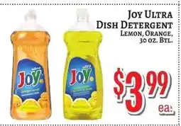Trade Fair Supermarket Joy ultra dish detergent offer