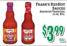 Trade Fair Supermarket Frank's RedHot Sauces offer