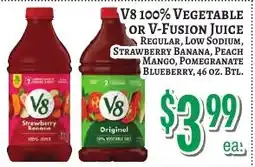 Trade Fair Supermarket V8 vegetable juice offer