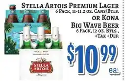 Trade Fair Supermarket Stella Artois Premium Lager or Kona Big Wave Beer offer