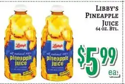 Trade Fair Supermarket Libby's pineapple juice offer