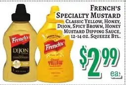 Trade Fair Supermarket French's specialty mustard offer