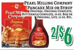 Trade Fair Supermarket Pearl Milling Company Pancake Mix or Syrup offer