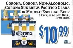 Trade Fair Supermarket Corona, Corona Non-Alcoholic, Corona Sunbrew, Pacifico Clara or Modelo Especial Beer offer