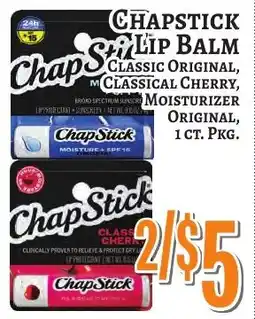 Trade Fair Supermarket ChapStick lip balm offer