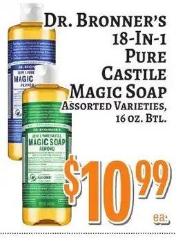 Trade Fair Supermarket Dr. Bronner's 18-in-1 pure castile magic soap offer