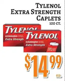 Trade Fair Supermarket Tylenol extra strength caplets offer