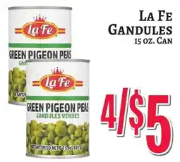 Trade Fair Supermarket La Fe green pigeon peas offer