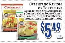 Trade Fair Supermarket Celentano ravioli or tortellini offer
