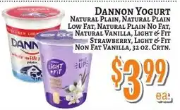 Trade Fair Supermarket Dannon Yogurt offer