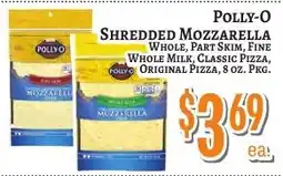 Trade Fair Supermarket Polly-o shredded mozzarella offer