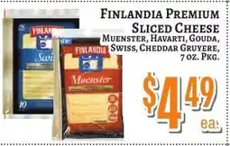 Trade Fair Supermarket Finlandia premium sliced cheese offer