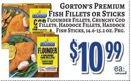 Trade Fair Supermarket Gorton's Premium Fish Fillets or Sticks offer