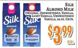 Trade Fair Supermarket Silk almond milk offer