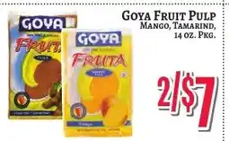 Trade Fair Supermarket Goya fruit pulp offer