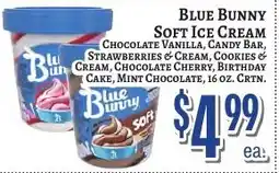 Trade Fair Supermarket Blue Bunny soft ice cream offer
