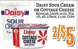 Trade Fair Supermarket Daisy sour cream or cottage cheese offer