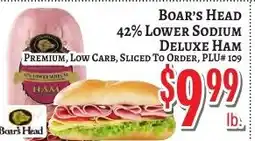 Trade Fair Supermarket Boar's Head deluxe ham offer