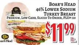 Trade Fair Supermarket Boar's Head turkey breast offer