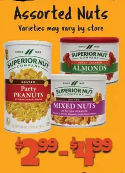 Big Lots Superior Nut Company assorted nuts offer