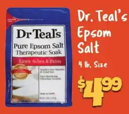 Big Lots Dr Teal's Epsom Salt offer