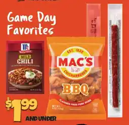 Big Lots Mac's chicharrones bbq offer