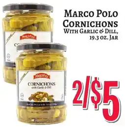 Trade Fair Supermarket Marco Polo cornichons with garlic & dill offer