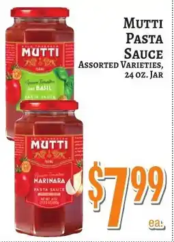 Trade Fair Supermarket Mutti pasta sauce assorted varieties offer