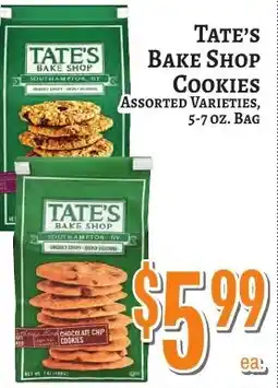 Trade Fair Supermarket Tate's Bake Shop Cookies offer
