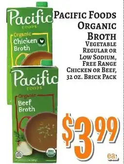 Trade Fair Supermarket Pacific Foods Organic Broth offer