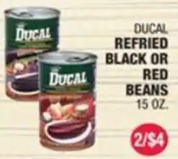 Carnicerias Jimenez Ducal refried black or red beans offer