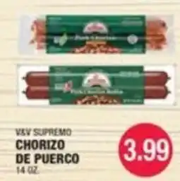 Carnicerias Jimenez V&V Supremo chorizo de puerco offer