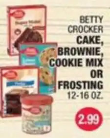 Carnicerias Jimenez Betty Crocker cake, brownie, cookie mix or frosting offer