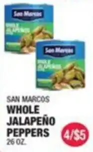 Carnicerias Jimenez San Marcos whole jalapeño peppers offer