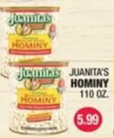 Carnicerias Jimenez Juanita's hominy offer