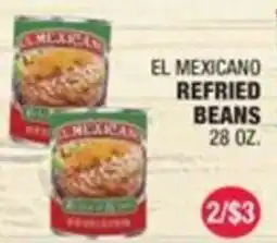 Carnicerias Jimenez El Mexicano refried beans offer
