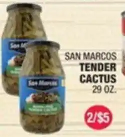Carnicerias Jimenez San Marcos tender cactus offer