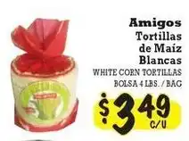 La Michoacana White corn tortillas offer