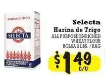 La Michoacana Selecta all purpose enriched wheat flour offer