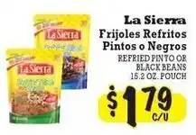 La Michoacana La Sierra refried beans offer