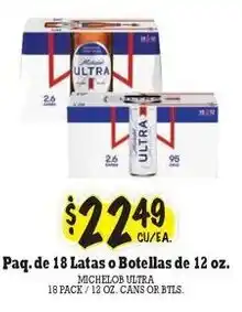 La Michoacana Michelob Ultra offer