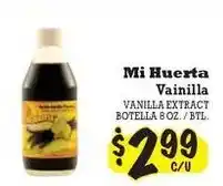 La Michoacana Mi Huerta vanilla extract offer