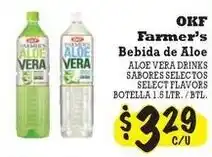 La Michoacana Okf Farmer's Aloe Vera Drinks offer
