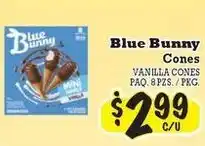 La Michoacana Blue Bunny Cones offer