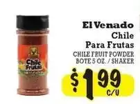 La Michoacana El Venado chile para frutas offer
